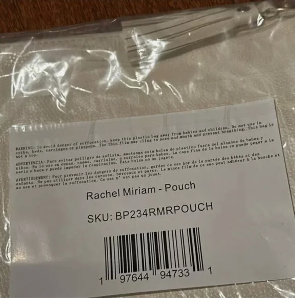 NWT $148 Rachel  Miriam Eve Vegan Leather Clutch - Picture 5 of 5